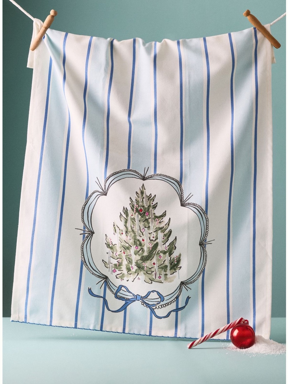 ANTHROPOLOGIE➕Picture Perfect Tree Dish Towel NWT